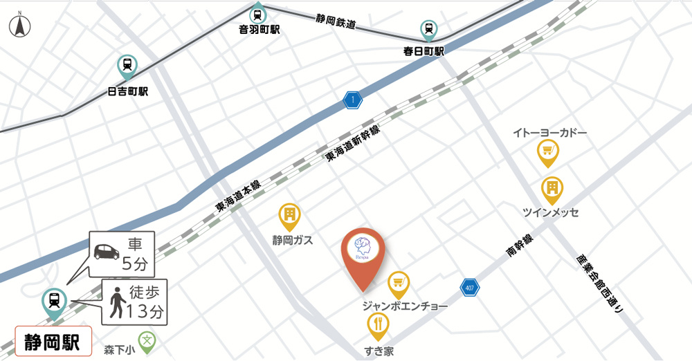 完成したアクセスマップ例